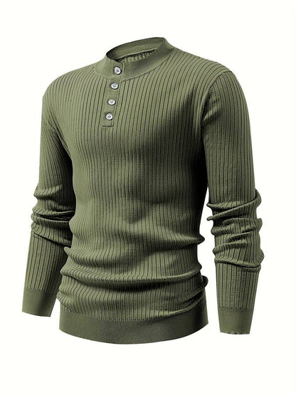 Eamon - Trendy Gerippter Pullover für Herren