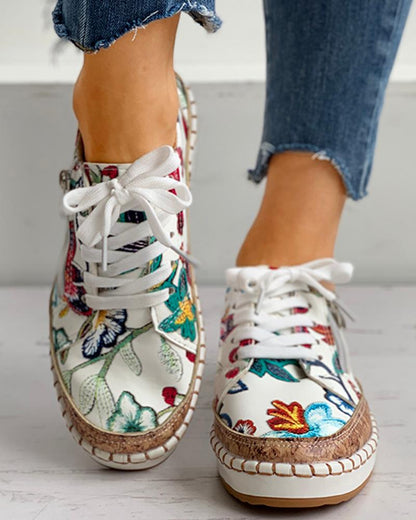 Eirlys - Sneakers mit Blumenmuster für Damen