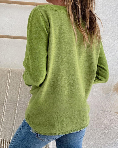 Aliana - Grüne Frauen Pullover