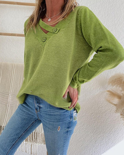 Aliana - Grüne Frauen Pullover