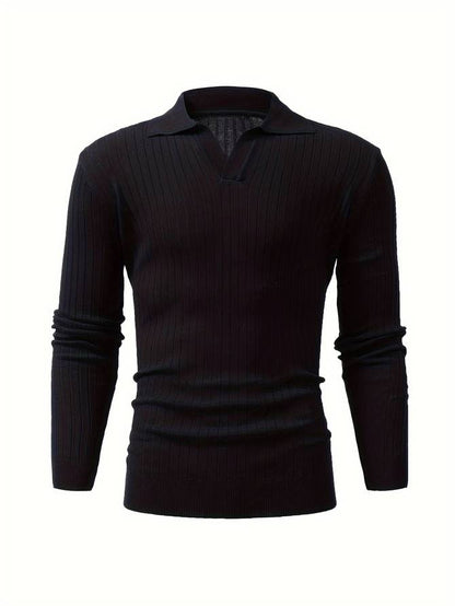 Calyx - Gerippter Herren-Pullover