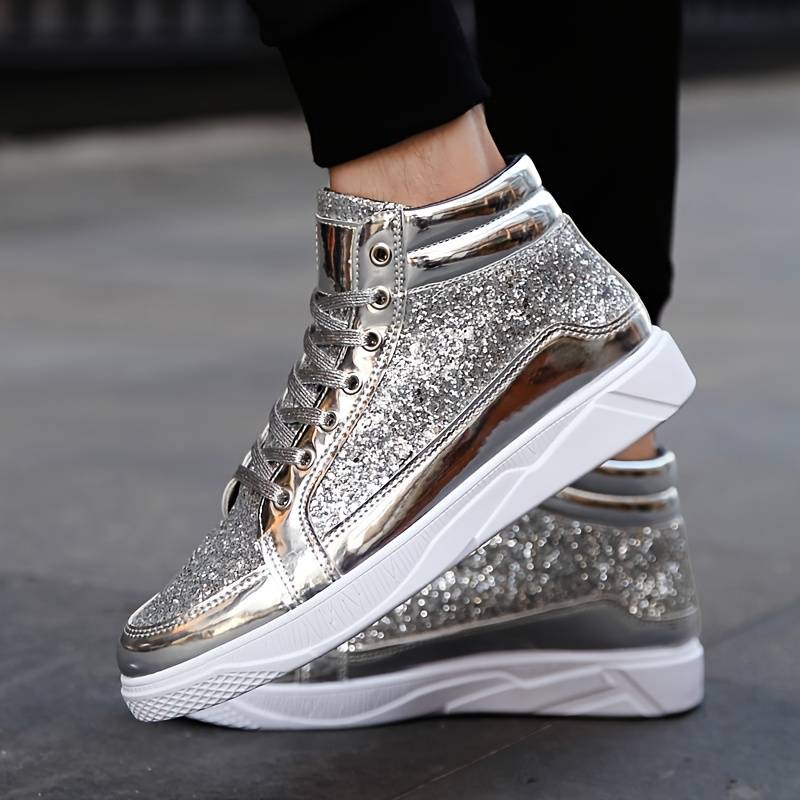 Franz - Glänzende Glitzer-High-Top-Sneakers