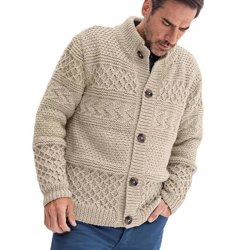 Bram - Warme Herren-Strickjacke