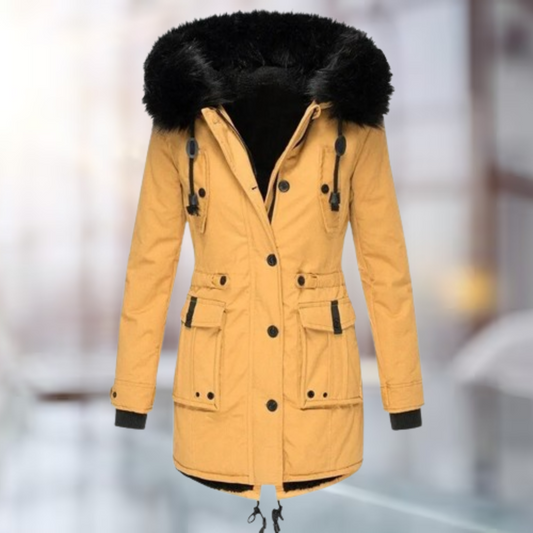 Mari - Damen Winterjacke mit Pelz