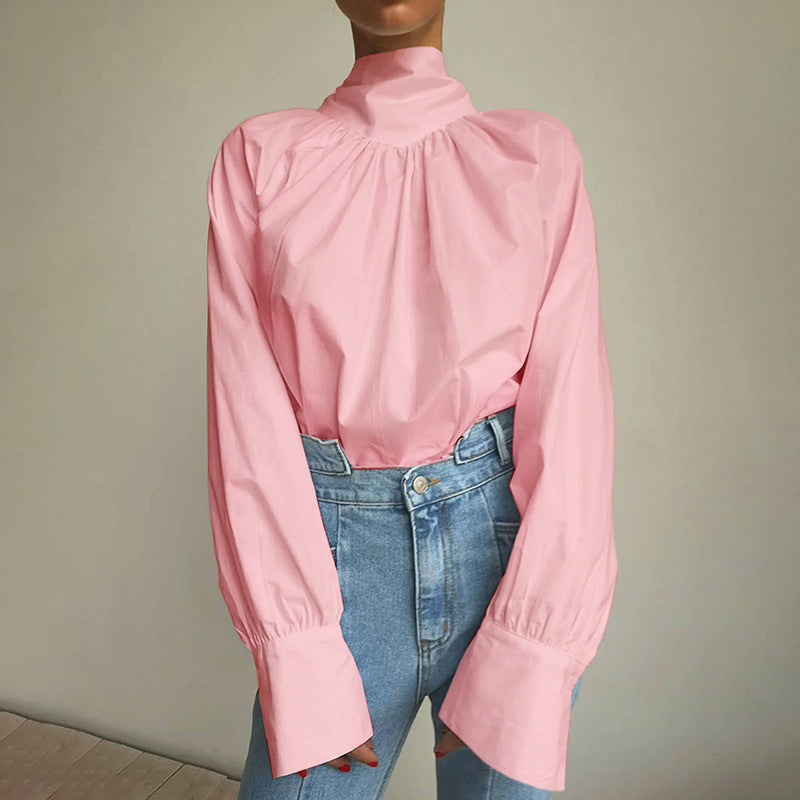 Vivienne - Elegante Rosa Bluse für Damen