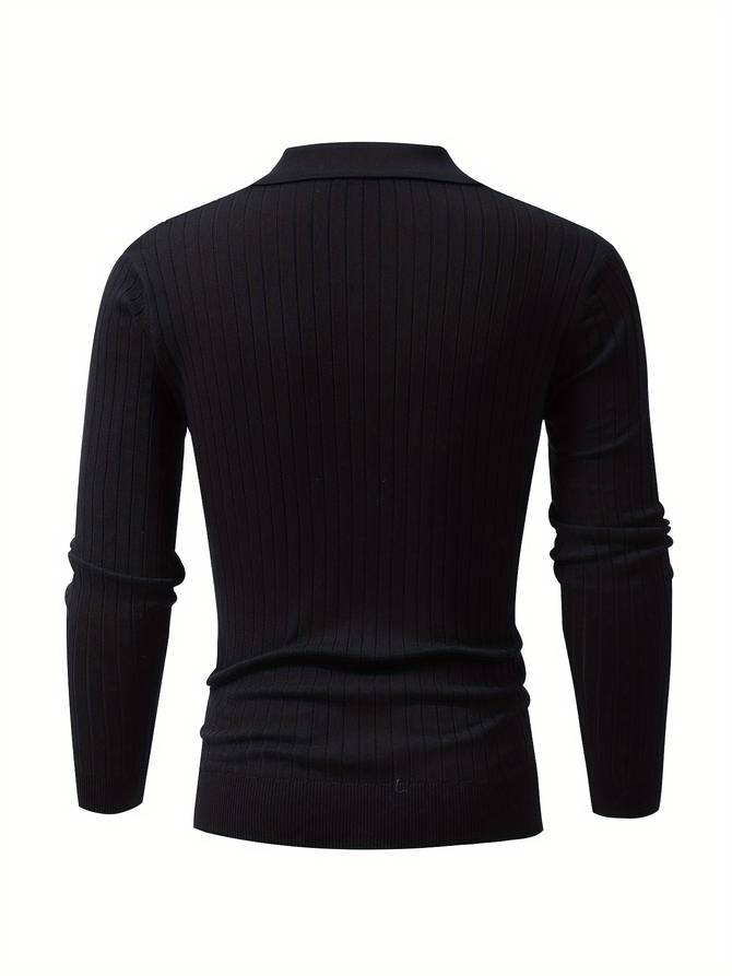 Calyx - Gerippter Herren-Pullover