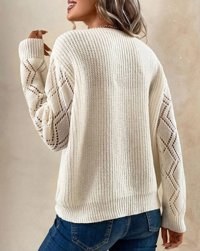 Elegante Pullover Mit V-Ausschnitt