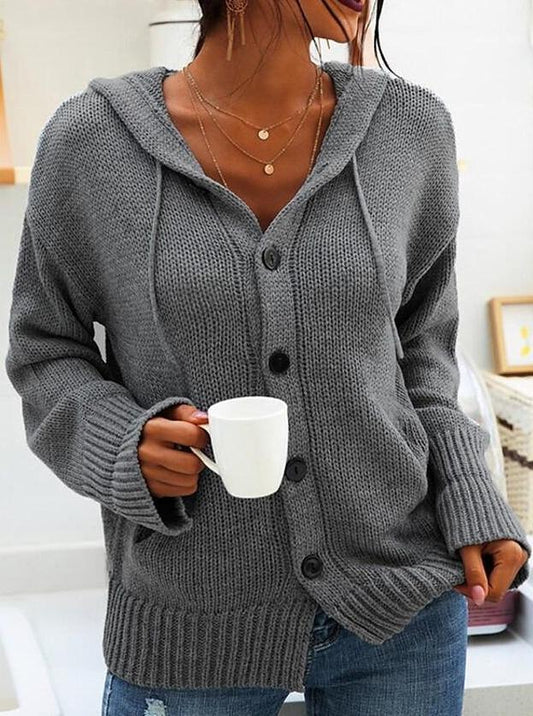 Marinde - Strickjacke mit Kapuze für Damen