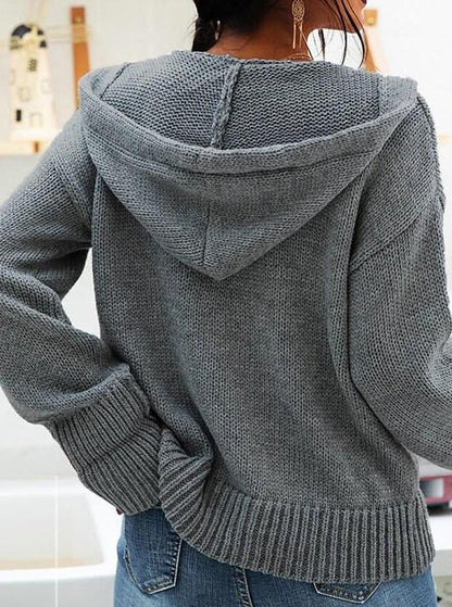 Marinde - Strickjacke mit Kapuze für Damen